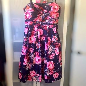 Floral Strapless Party Dress!